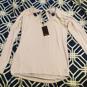 NWT small CALIA Purple long sleeve yoga top